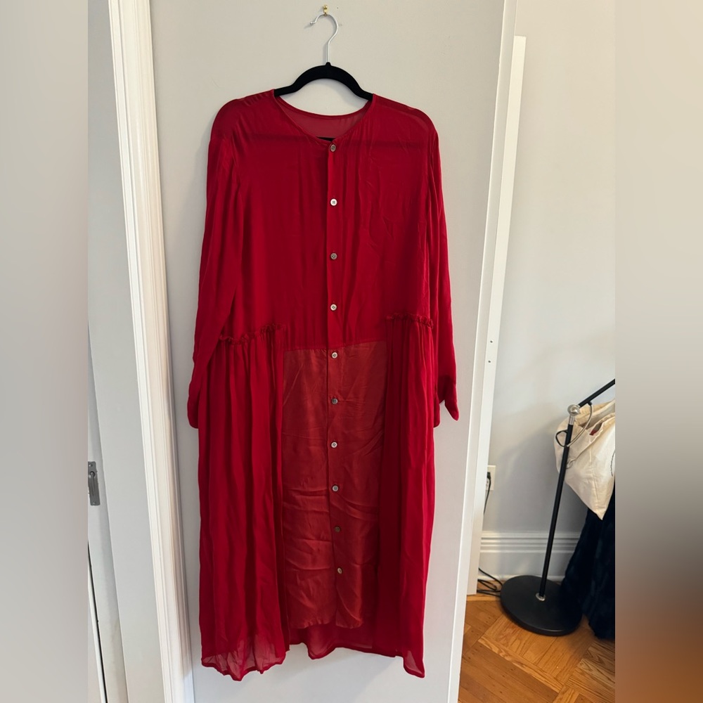 Red Shirt Dress